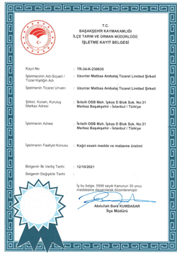 BUSINESS CERTIFICATE